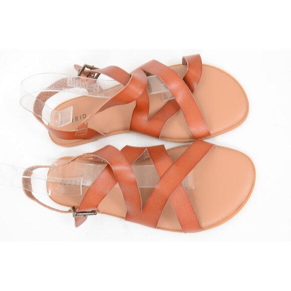 Torrid Women's 11 WIDE Width Strappy Gladiator Sandals Vegan Leather Boho NEW - Picture 2 of 6